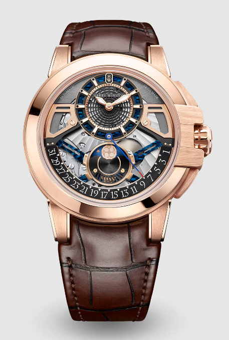 Review Harry Winston Ocean Moon Phase Automatic 42mm OCEAMP42RR001 watch Replica